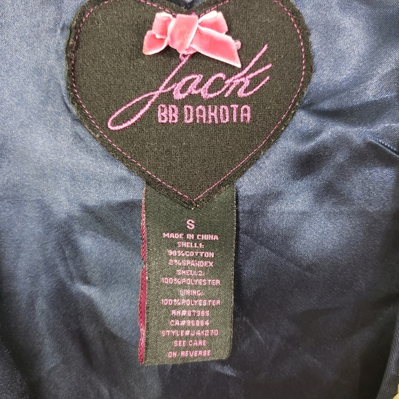 Jack by BB Dakota Military Costume Vest Navy Sz. S - Picture 7 of 8